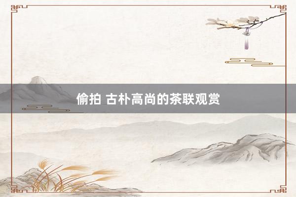 偷拍 古朴高尚的茶联观赏