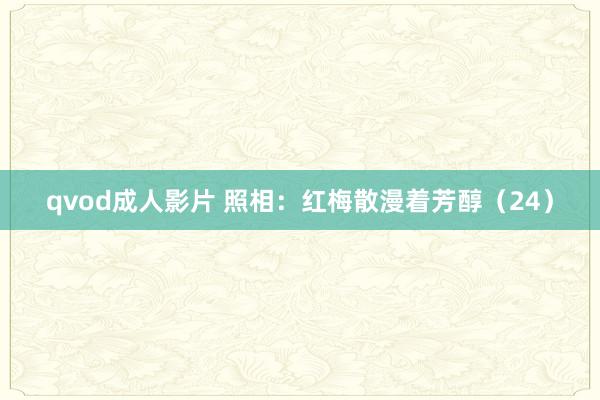 qvod成人影片 照相：红梅散漫着芳醇（24）